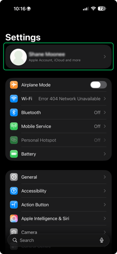 1 sign out of your apple ID 2