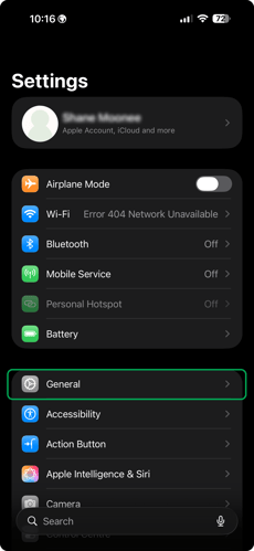 3 Erase all content and settings 2
