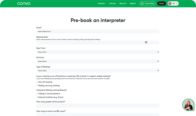 Book an interpreter 2