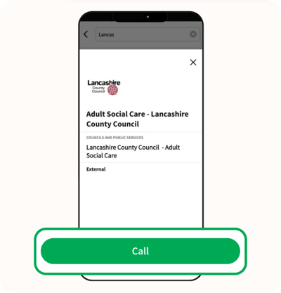 Tap on ‘Call’