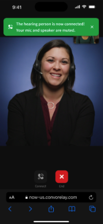 Hearing Person Connected