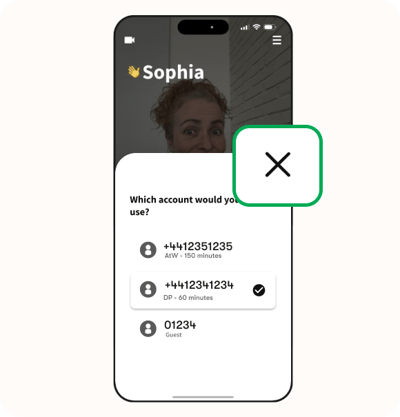 select the ‘cross symbol’ button to close the pop-up.