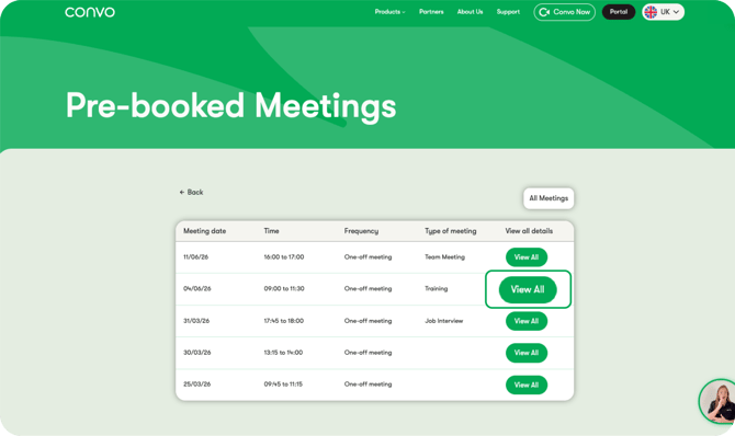 Pre-booked meeting 2