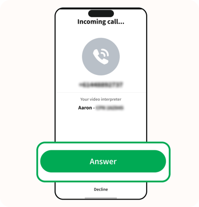 Tap Answer.